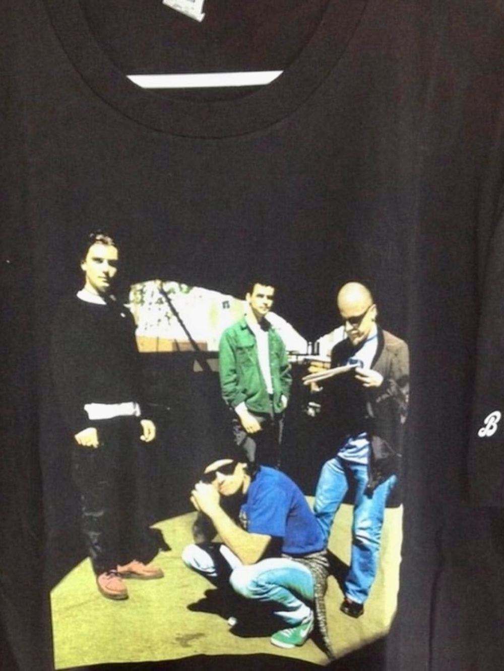 Vintage 1995 BUSH Band Photo Tee with Multicolor Print from ‘95 Goose Album